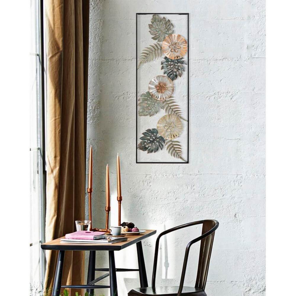 Decorazione parete design ferro cm 30,5X2,5X88,5 - TOO