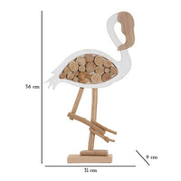 Scultura flamingo nature cm 31X9X56 - FLAMINGO