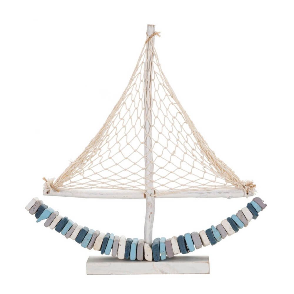 Scultura barca decorativa cm 45X7X45 - BOAT Colore: Multicolore