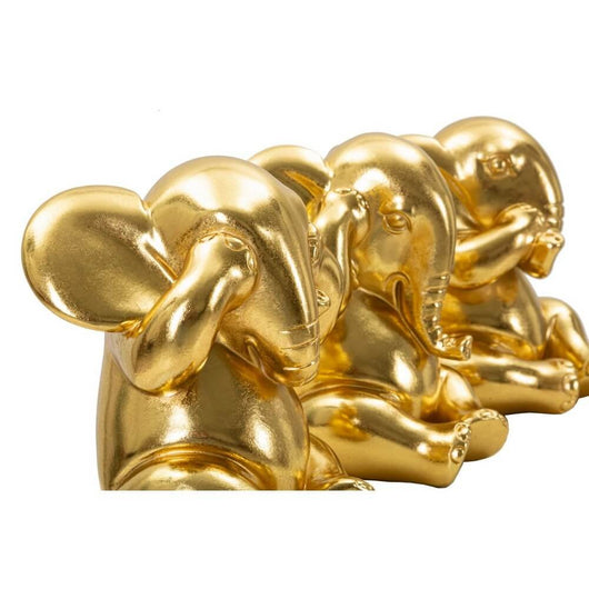 Set elefanti non vedo non sento non parlo 3 pezzi cm diam. 15,5X20,5 - ELEFANTI TRIO