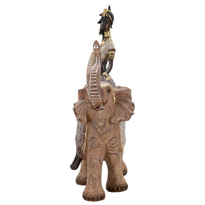 Scultura masai tribale con elefante cm 22,5X12X32,5 - ELEPHAS