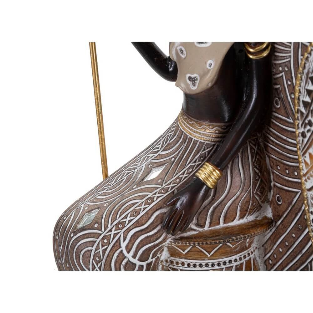 Scultura masai tribale famiglia cm 16,5X11,5X38 - FAMILIS