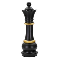 Soprammobile regina scacchi cm diam. 15X50 - CHESS Colore: Nero