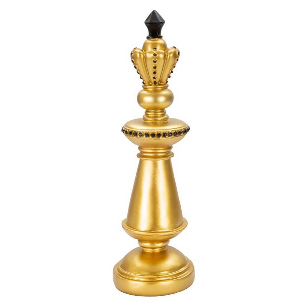 Soprammobile re scacchi cm diam. 11X32,5 - CHESS Colore: Oro