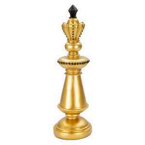 Soprammobile re scacchi cm diam. 11X32,5 - CHESS Colore: Oro