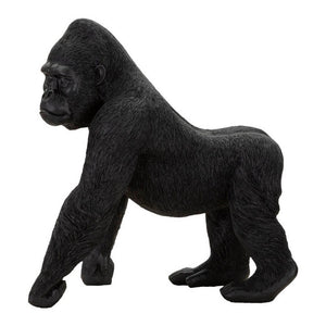 Scultura gorilla nero decorativo cm 35X21,5X37,5 - NEGRUS