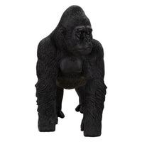 Scultura gorilla nero decorativo cm 35X21,5X37,5 - NEGRUS