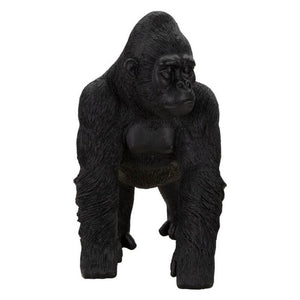 Scultura gorilla nero decorativo cm 35X21,5X37,5 - NEGRUS