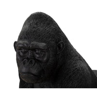 Scultura gorilla nero decorativo cm 35X21,5X37,5 - NEGRUS