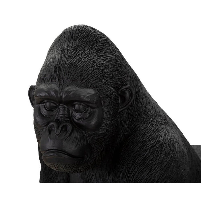 Scultura gorilla nero decorativo cm 35X21,5X37,5 - NEGRUS