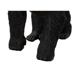 Scultura gorilla nero decorativo cm 35X21,5X37,5 - NEGRUS