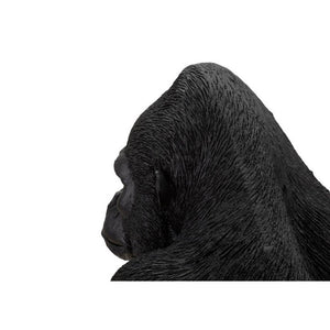 Scultura gorilla nero decorativo cm 35X21,5X37,5 - NEGRUS