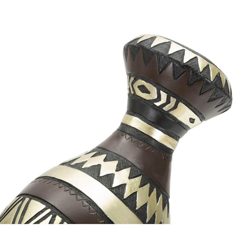Statua donna masai con tribù cm 23X19X38,5 - TRIBELIA
