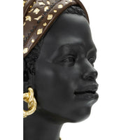Scultura donna masai tribale cm 19X18,5X30 - TRIBALEX