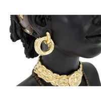 Scultura donna masai tribale cm 19X18,5X30 - TRIBALEX