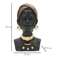 Scultura donna masai tribale cm 19X18,5X30 - TRIBALEX