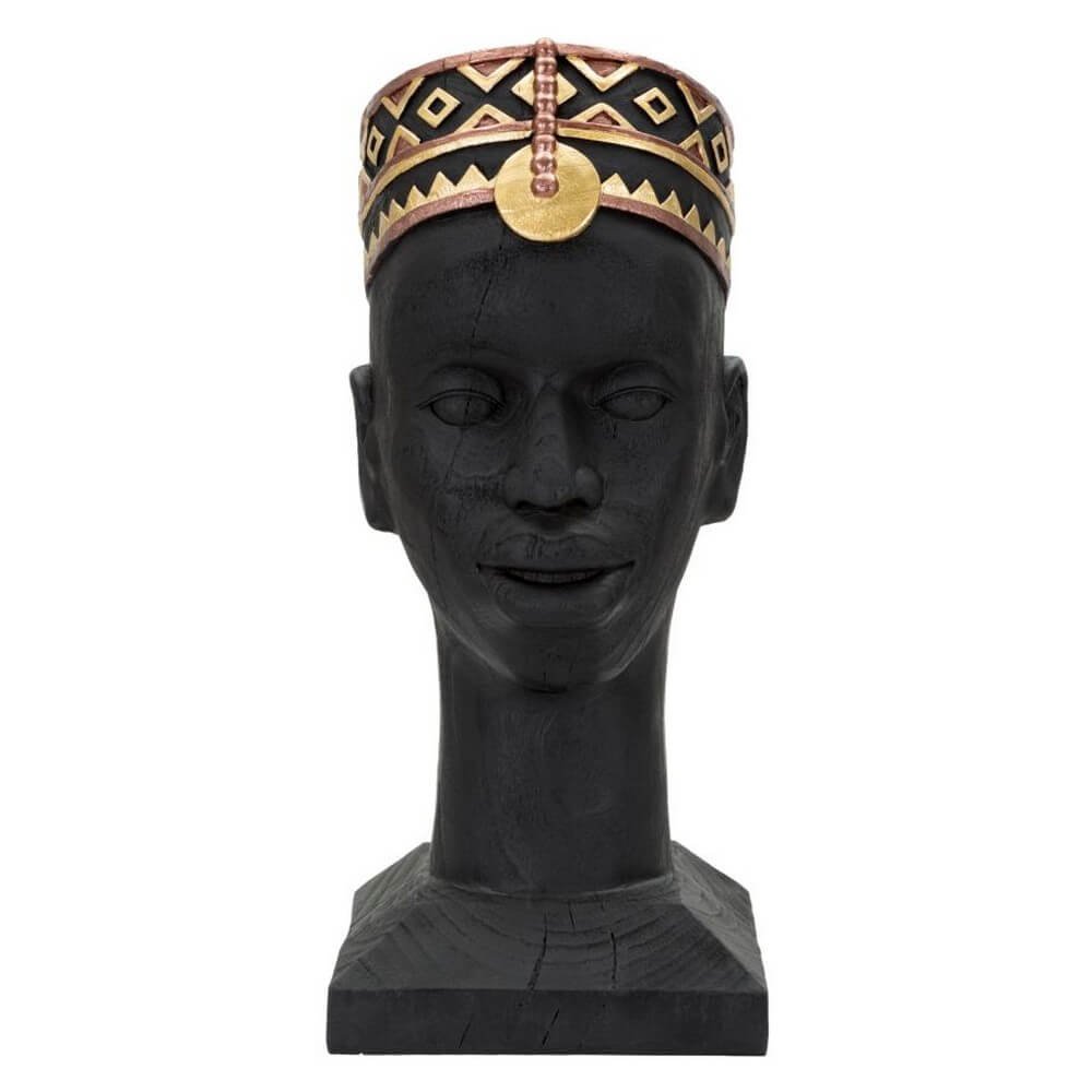 Scultura uomo masai tradizionale cm 25X25X56 - MASAL