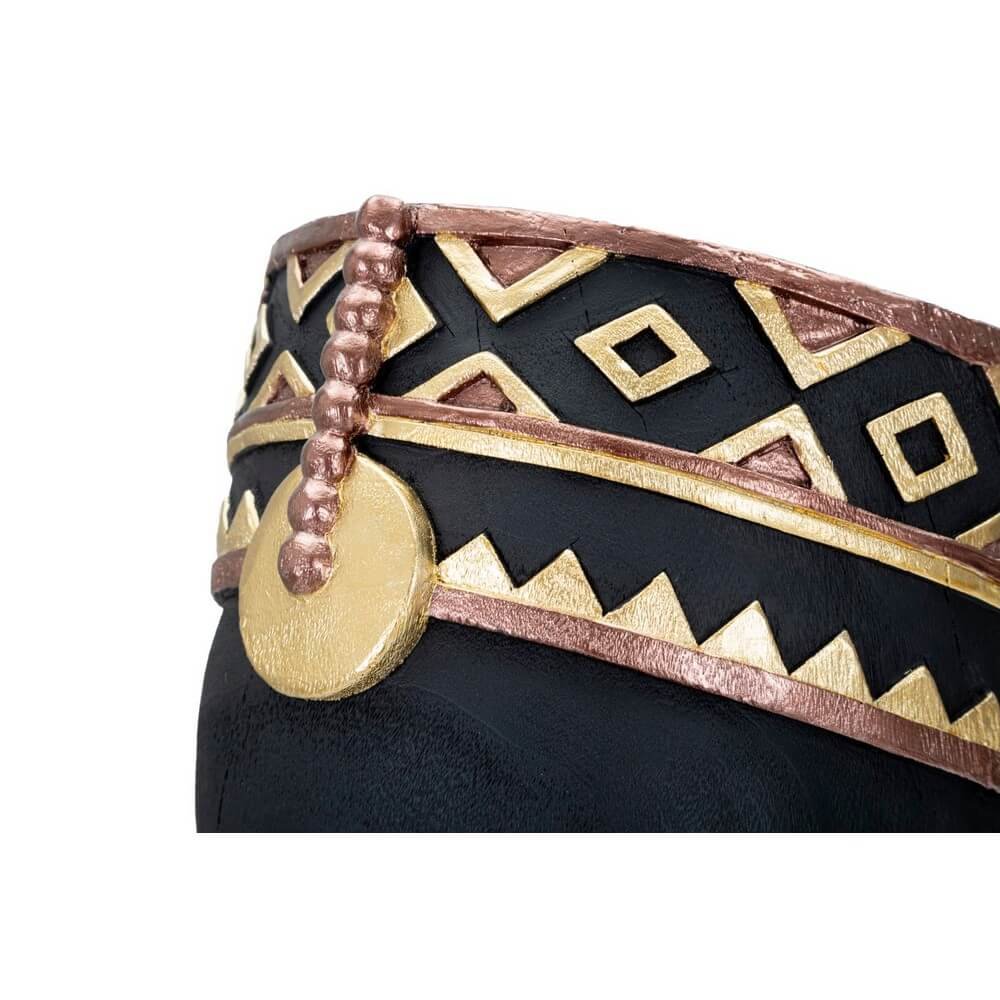 Scultura uomo masai tradizionale cm 25X25X56 - MASAL
