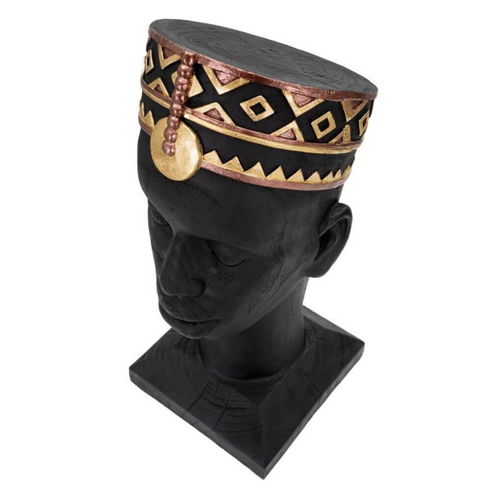 Scultura uomo masai tradizionale cm 25X25X56 - MASAL