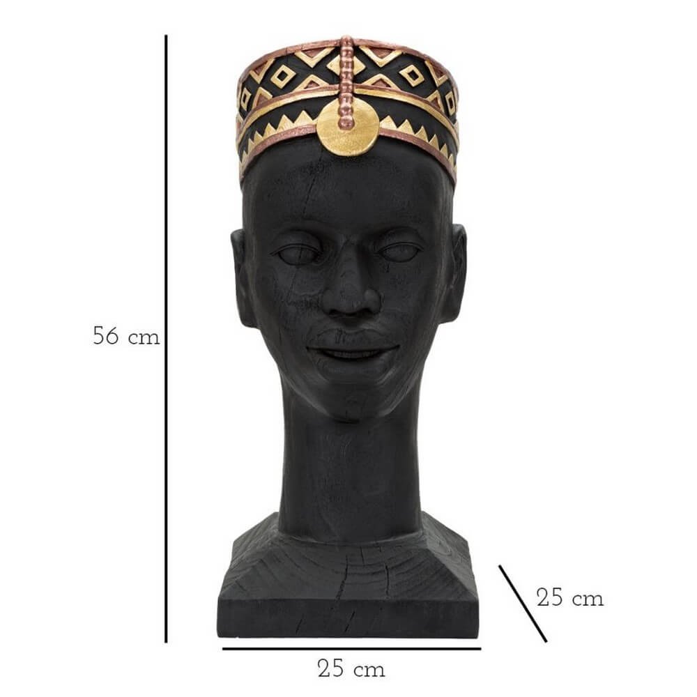 Scultura uomo masai tradizionale cm 25X25X56 - MASAL