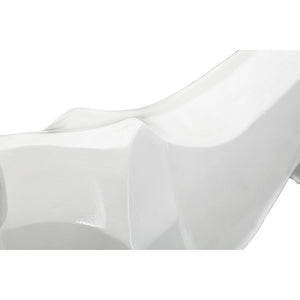 Scultura pantera bianca design cm 70X18X32,5 - PANTHARA