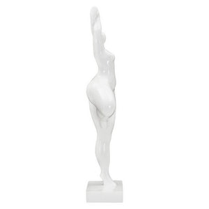 Scultura donna yoga argento cm 16X9X45,8 - YOGALIA