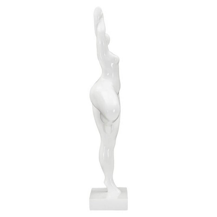 Scultura donna yoga argento cm 16X9X45,8 - YOGALIA
