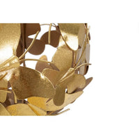 Soprammobile moderno in metallo dorato con sfera di farfalle - FARFALUX