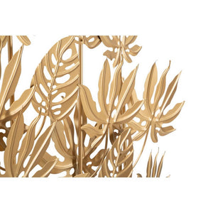 Soprammobile moderno in metallo dorato con foglie di palma - PALMARIS