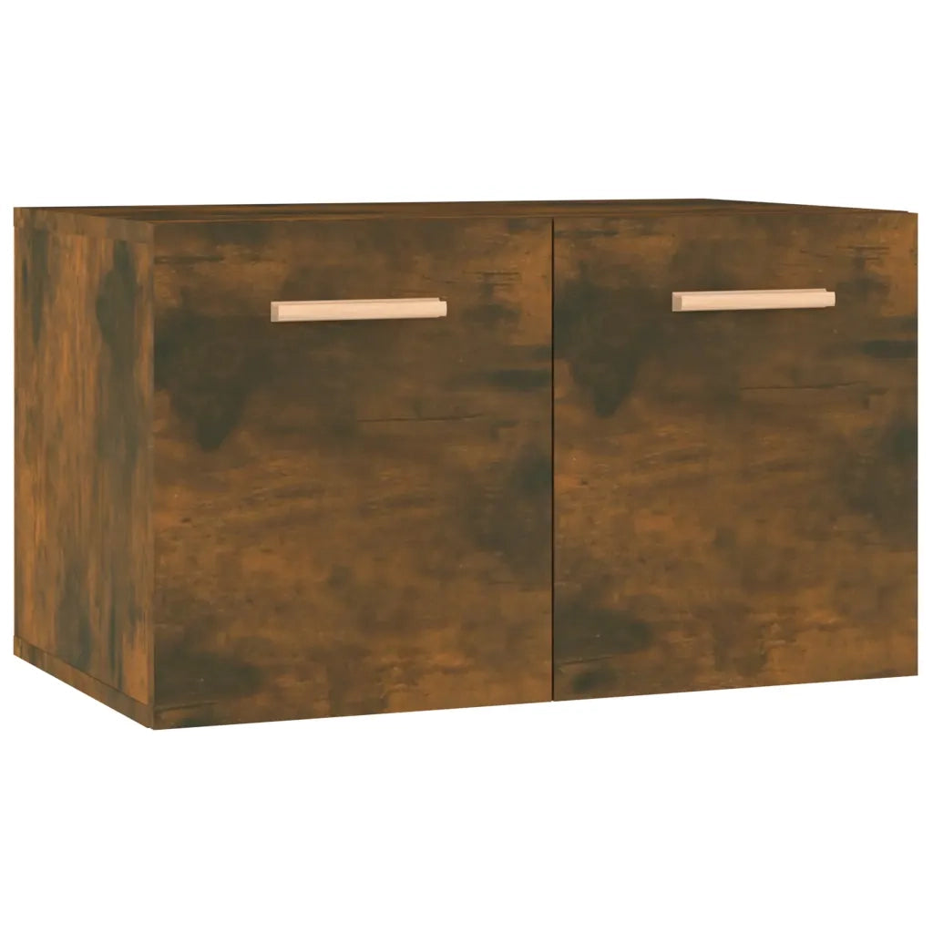 Mobile a Parete Rovere Fumo 60x36,5x35 cm in Legno Multistrato 817597