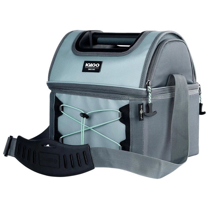 Igloo borsa frigo Gripper Hardtop, isolamento MaxCold, 2 scomparti, poliestere riciclato GRS, tracolla regolabile, blu