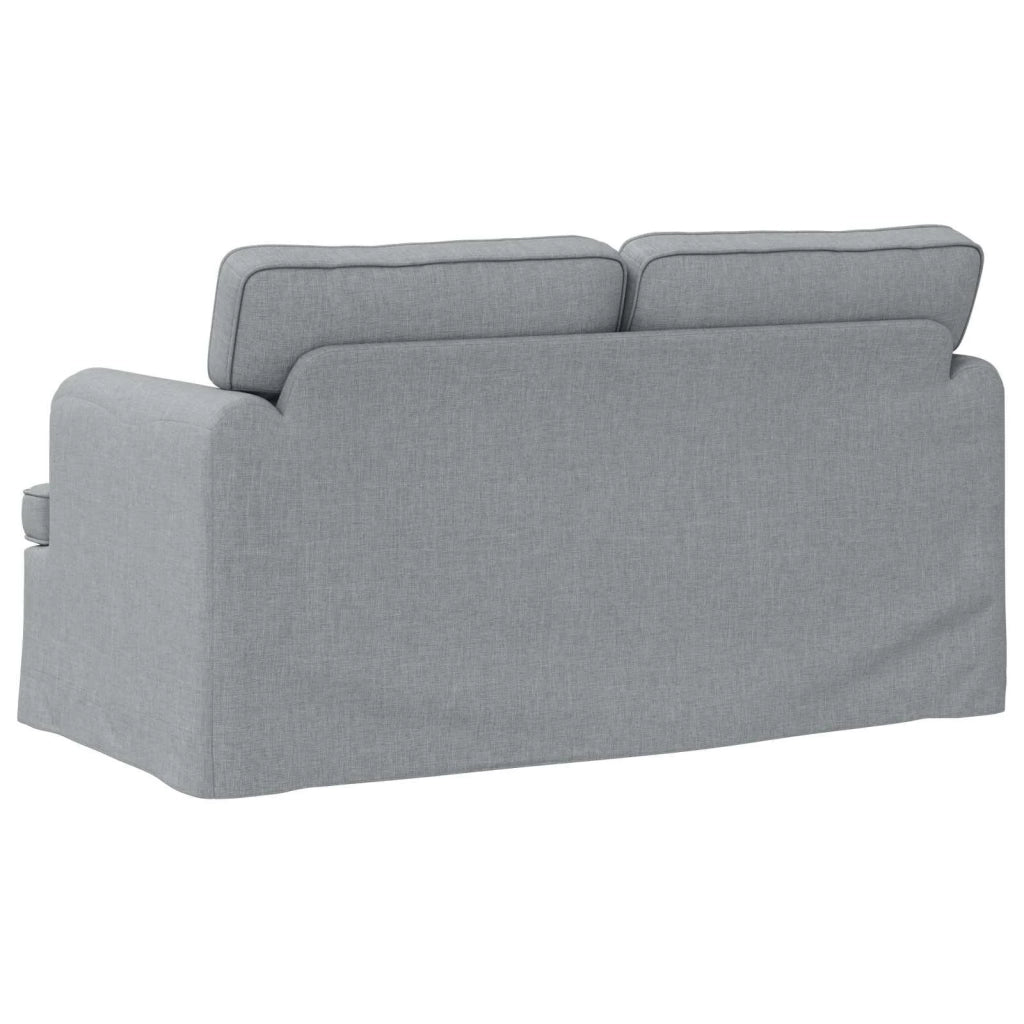 Divano | Divano da soggiorno | Sofa Grigio chiaro 144 x 80 x 85 cm Tessuto