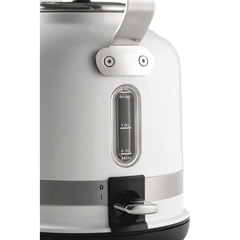 Bollitore Elettrico 2000W - Capacità 1,7L - 360° Cordless - Termometro - Bianco