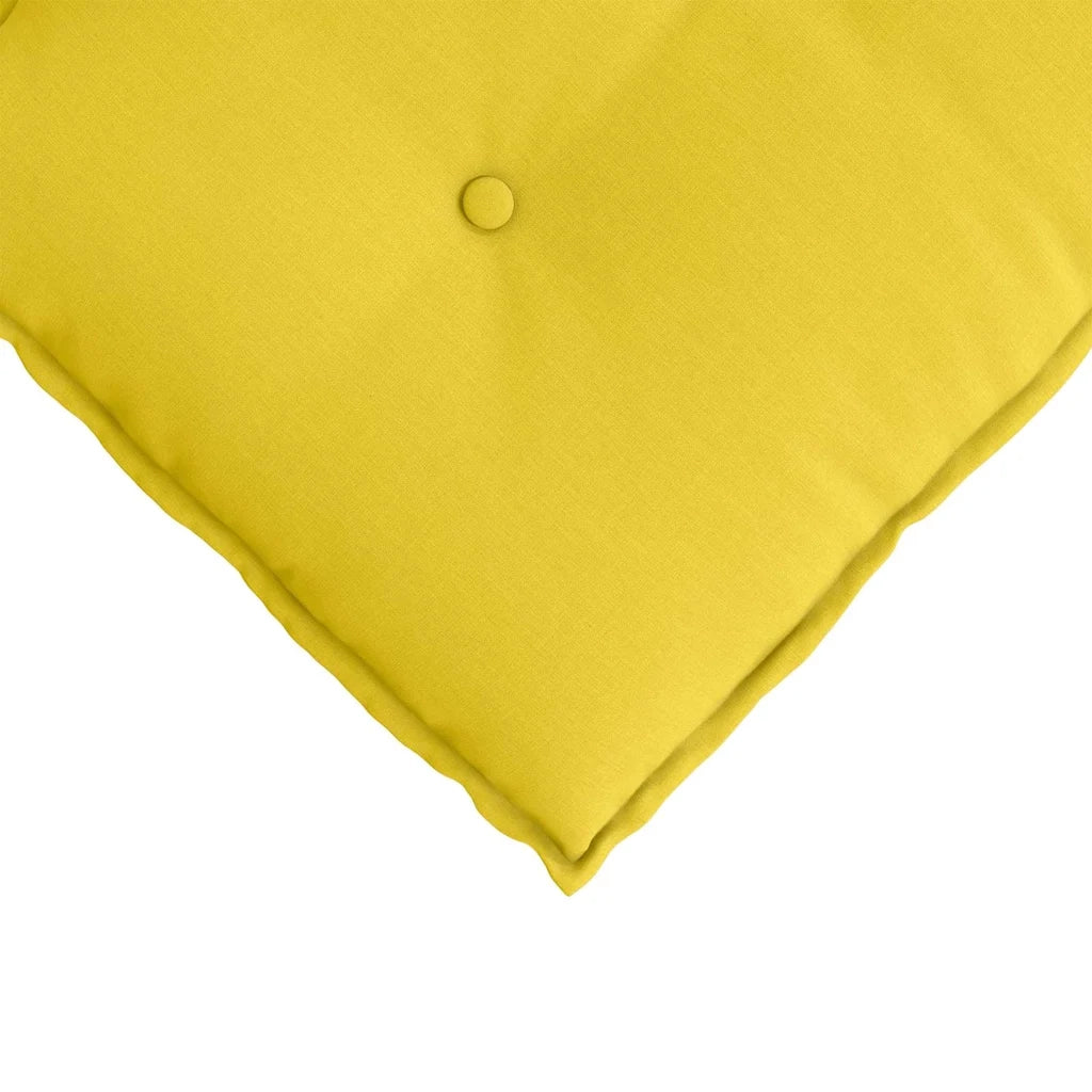 Cuscino per Schiena | Cuscino dorsale Giallo Chiaro 80 x 19 x 50 cm Tessuto