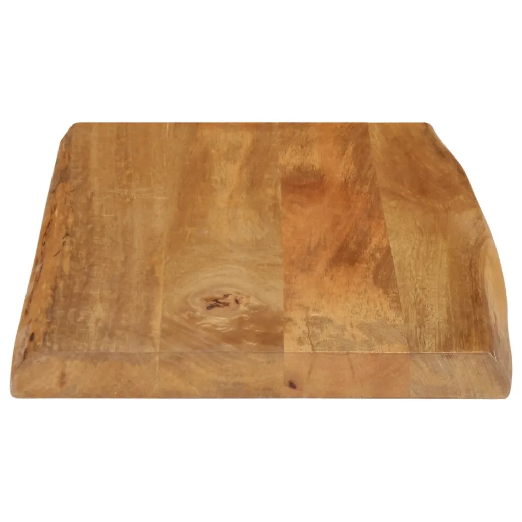 Piano per Tavolo 70x40x3,8cm Bordi Vivi in Legno Massello Mango 370777