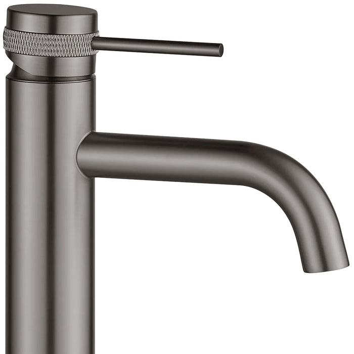 Rubinetto Da Lavabo Rea Lungo Grip Gun Grey Low