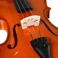 Violino 4/4 per Adulti con Accessori Inclusi (Custodia, Archetto, Corde, Ponticello, Accordatore) 58.5 x 21.5 x 7cm