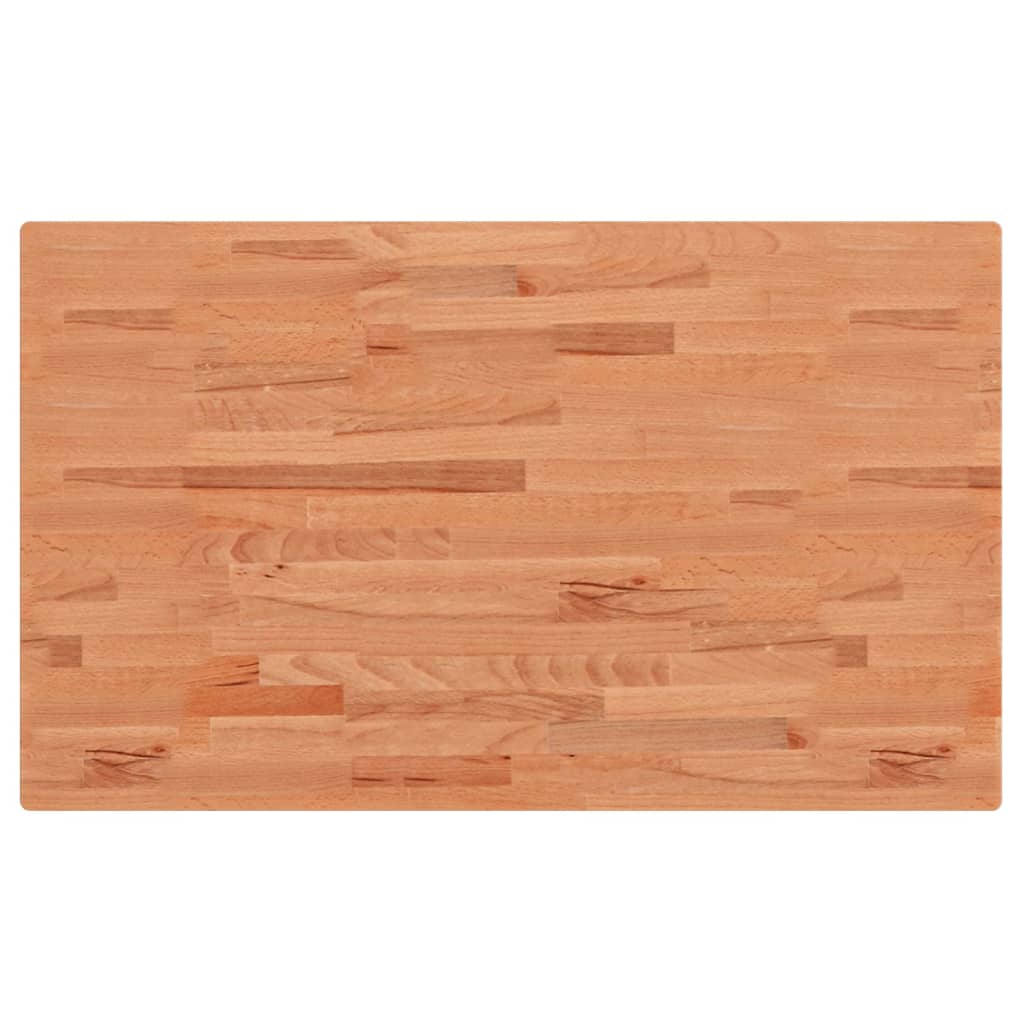 vidaXL Piano Bagno 100x60x1,5 cm in Legno Massello di Faggio