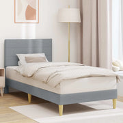 Struttura del letto Grigio Chiaro 90 x 200 cm Tessuto