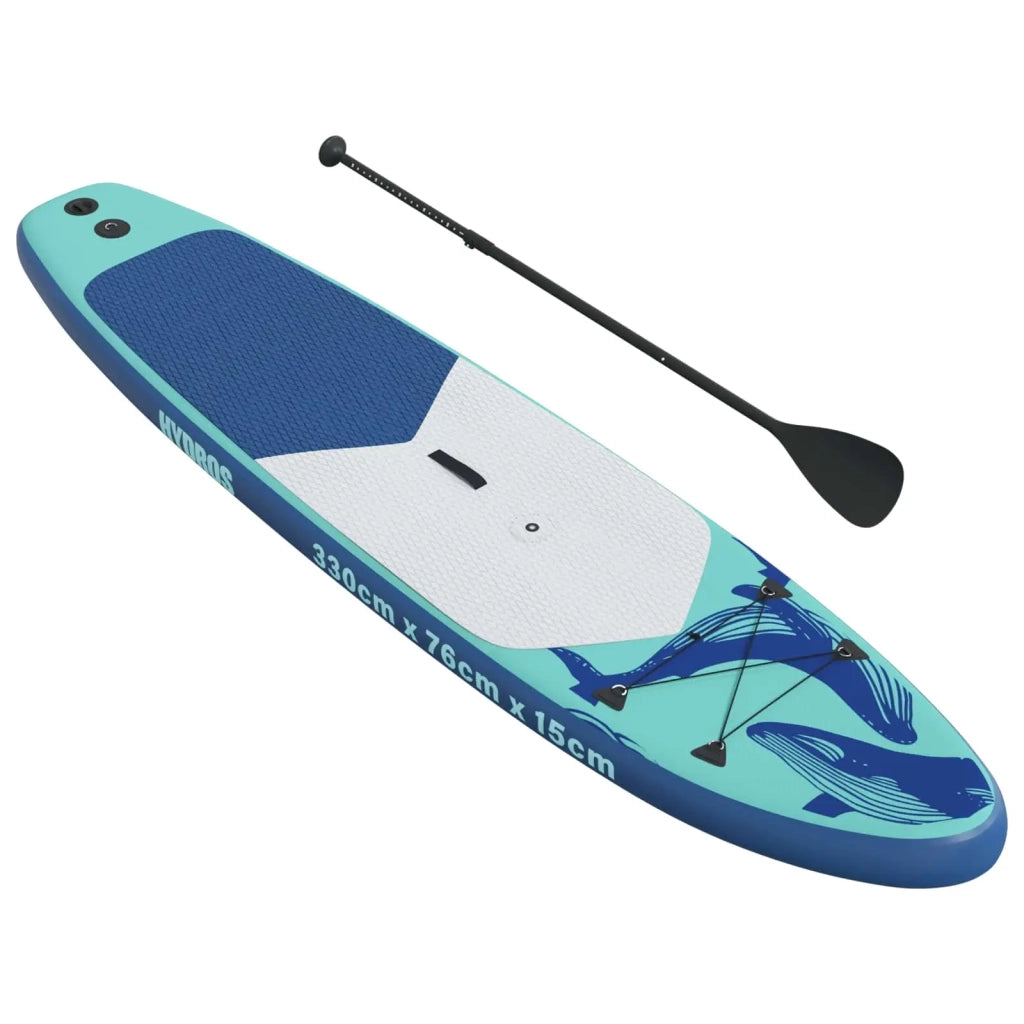 SUP gonfiabile con vela HYDROS 330 x 76 x 15 cm Turchese per 42039136