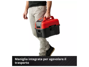 Aspirapolvere solidi e liquidi Einhell TE-VC 18/10 Li-Solo 10L 18V senza filo