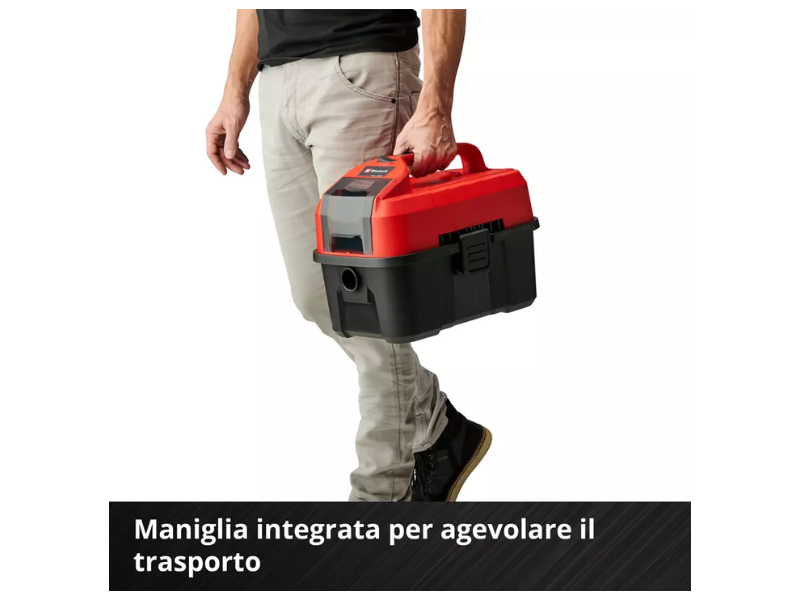 Aspirapolvere solidi e liquidi Einhell TE-VC 18/10 Li-Solo 10L 18V senza filo