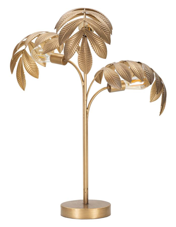 Lampada da Tavolo Leaf 57x81x57 cm in Ferro Oro