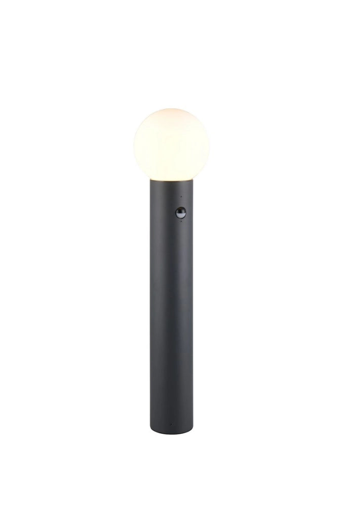 Lampione da giardino MURES Trio 80 cm nero IP44
