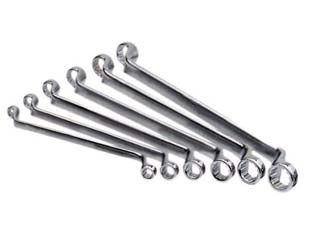 CHIAVE POLIGONALE DOPPIA IN SERIE PROFESSIONALE- - in serie pz.6 da 6x7 a mm.16x17 - 1 blister ALTE
