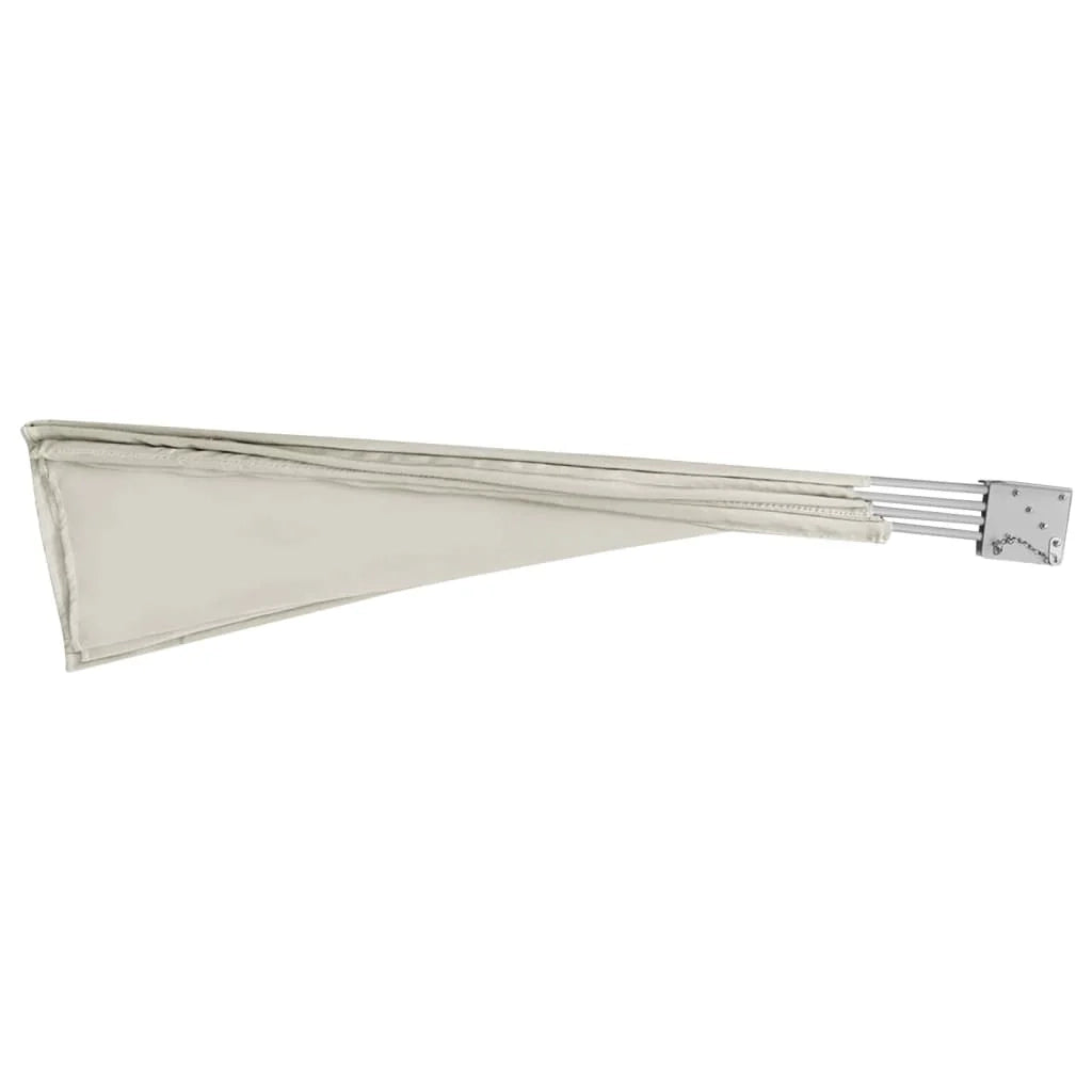 Tenda da sole laterale retrattile/schermo privacy per patio giardino terrazza balcone 210 x 210 cm crema 02_0007057