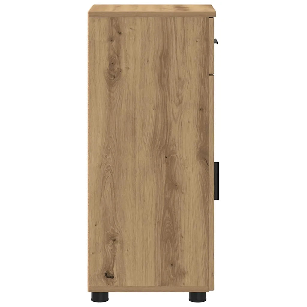 Mobile da Bagno con cassetto Rovere artigianale 30 x 35 x 80 cm 883333