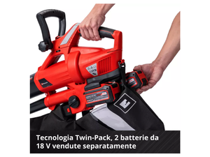 Soffiatore aspiratore a batteria Einhell GE-CL 36 Li E-Solo 36V 45L 210 km/h