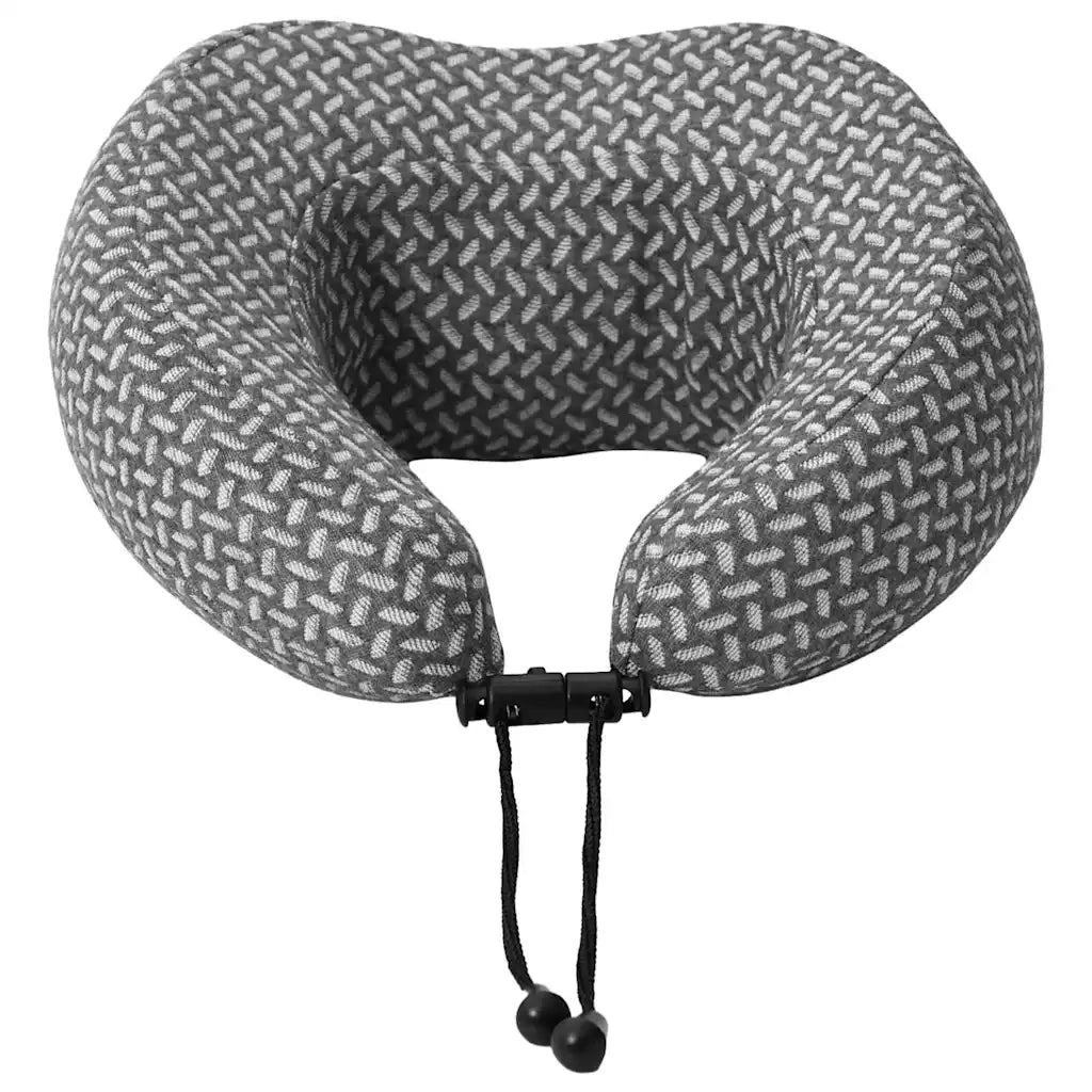 Cuscino da Viaggio per il Collo Grigio 30 x 28 x 14 cm CFW9787179