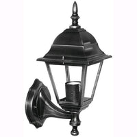 Lampione Lanterne Applique Da Giardino Mod. Vienna Nero 15x20xh.35 Cm.